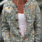 Damen Pullover Animal Elements Floral Cardigan