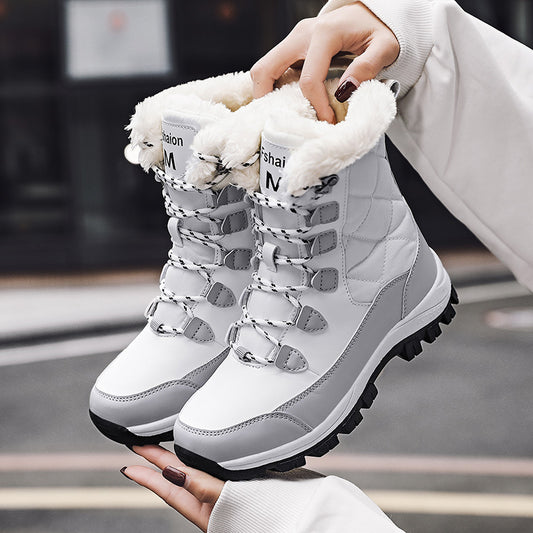 Modische, lässige High-Top-Schneestiefel für Damen