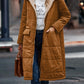 Fashion Simple Stitching Long-sleeved Hooded Jacket