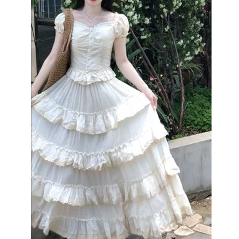 Falda elegante con forma de pastel para mujer, nueva y elegante para fiesta