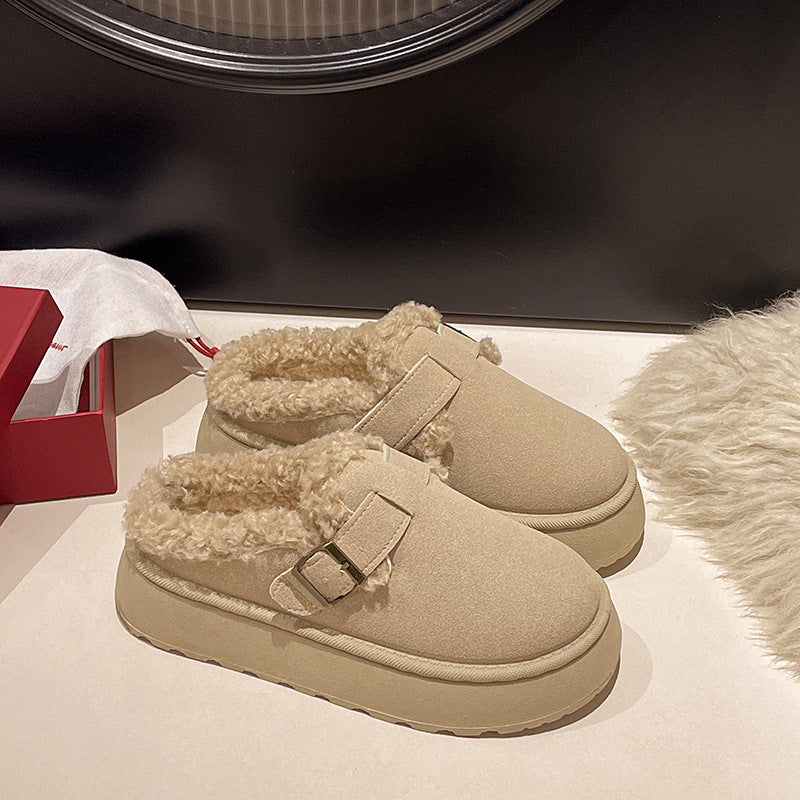 Neu Luxus Winter frauen Schuhe Plüsch Mode Retro