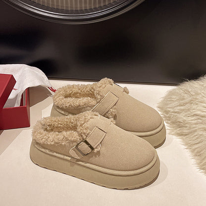 Neu Luxus Winter frauen Schuhe Plüsch Mode Retro