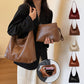 Bolso de hombro de moda para mujer, bolso de mano informal de gran capacidad de diseñador vintage, bolso de mano de moda para otoño e invierno